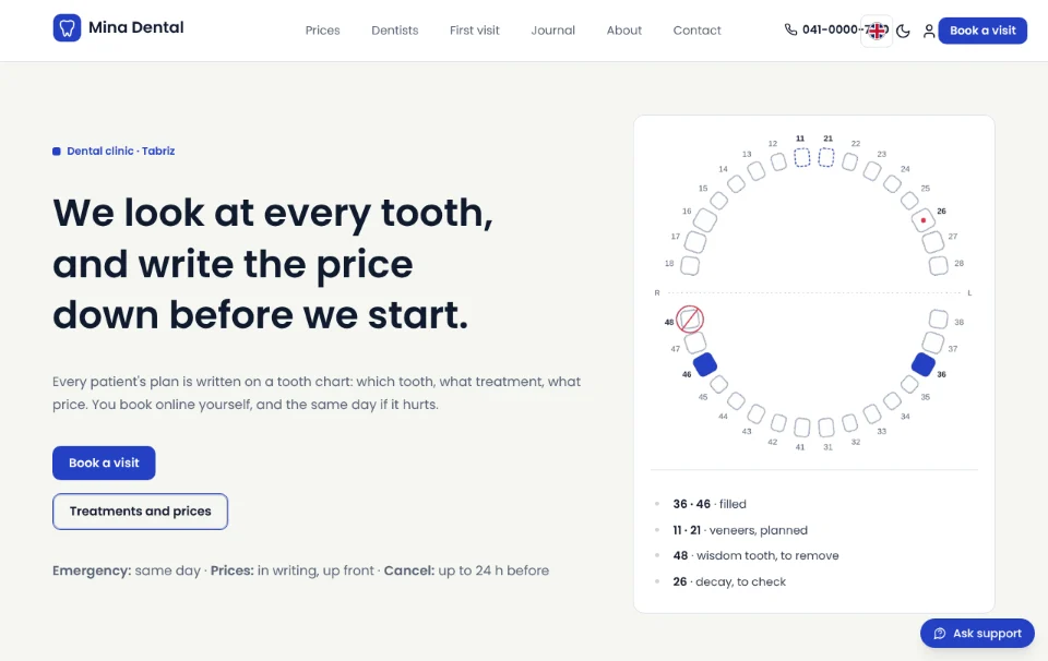 Mina Dental — cabinet dentaire