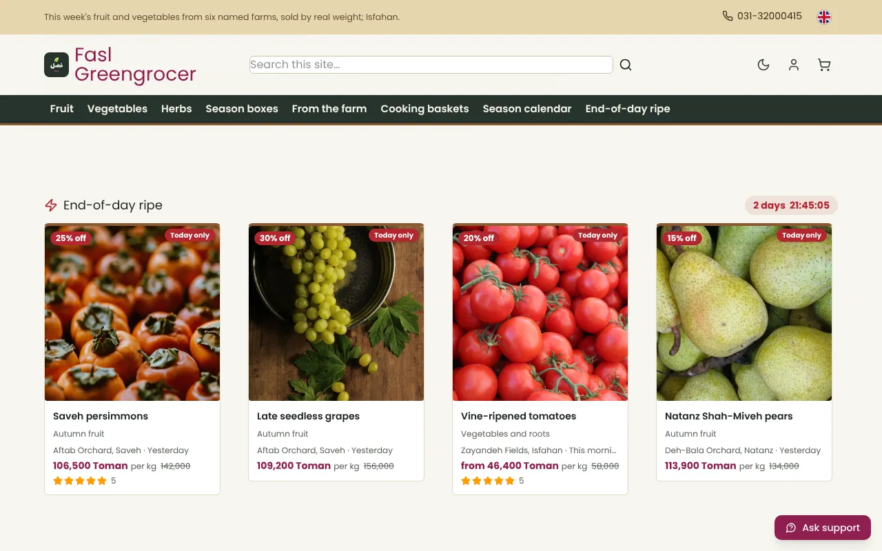 Sell ripe fruit before it spoils
