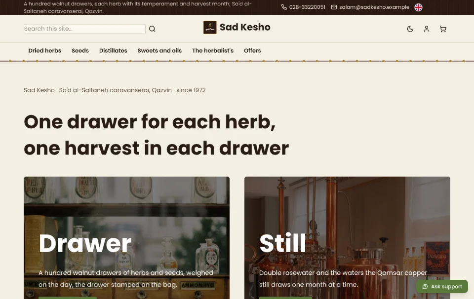 Sad Kesho — Kräuterladen