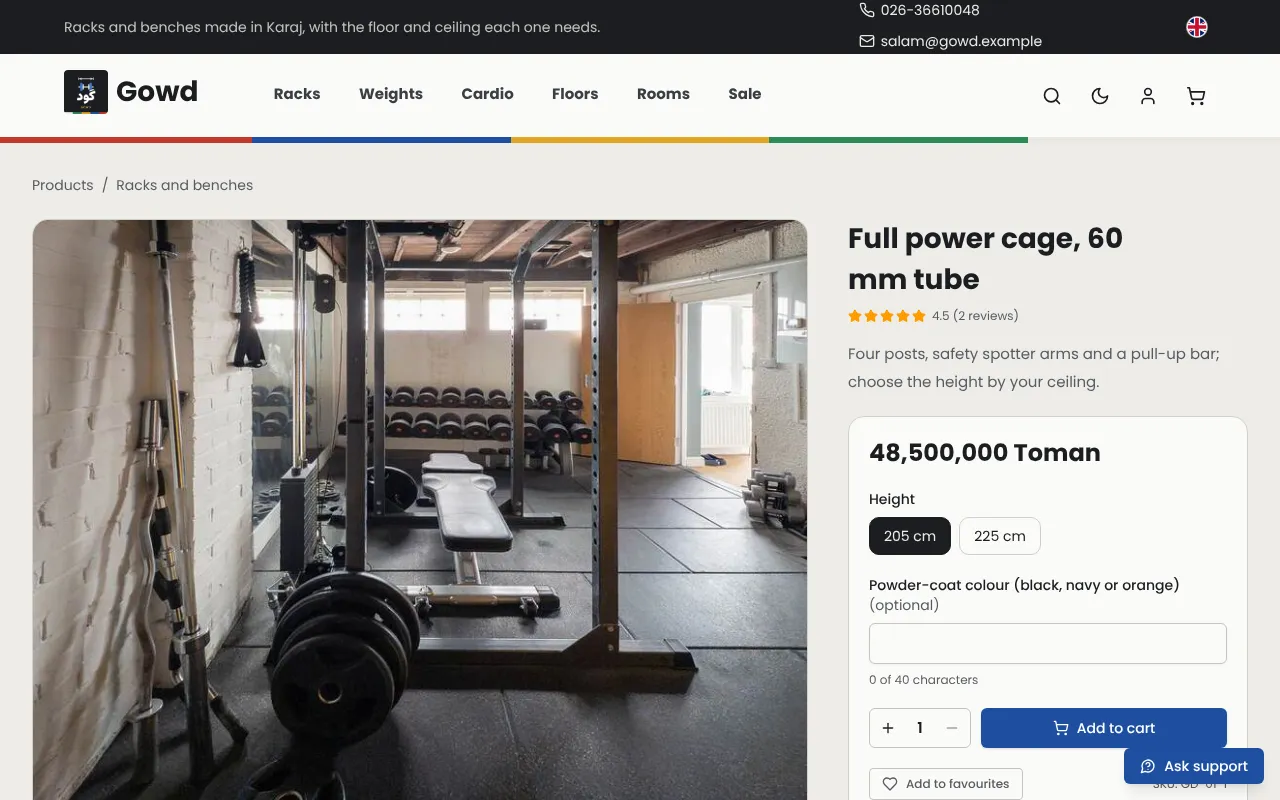 L’altezza del rack secondo il soffitto di casa