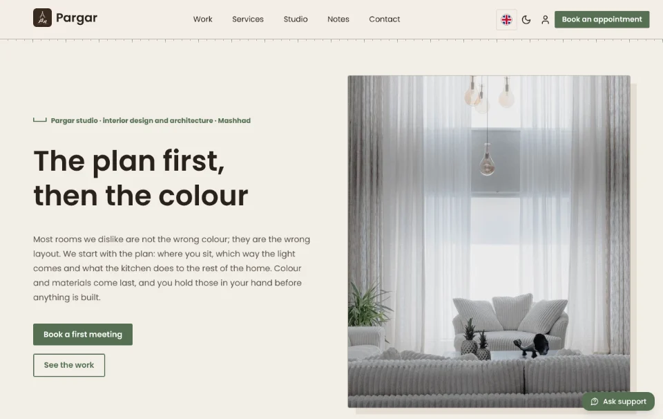 Pargar — interior design e architettura