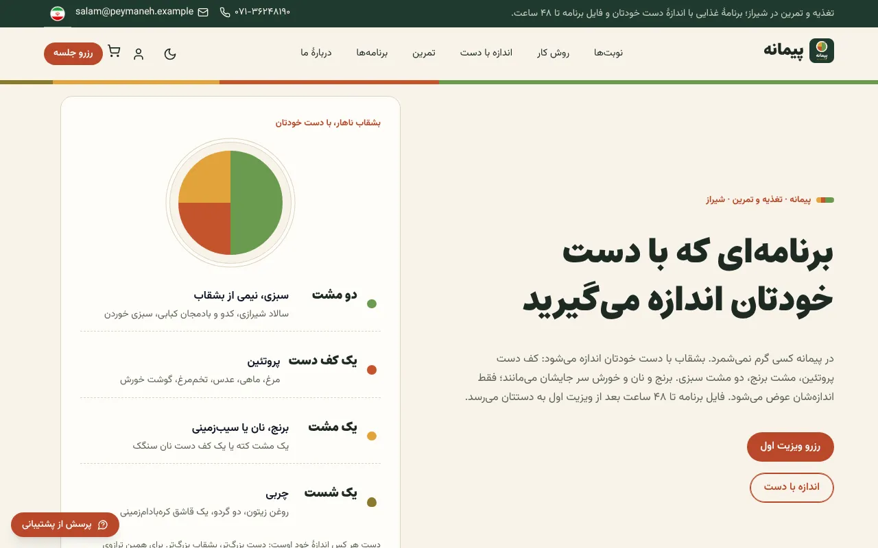 بشقاب با اندازهٔ دست