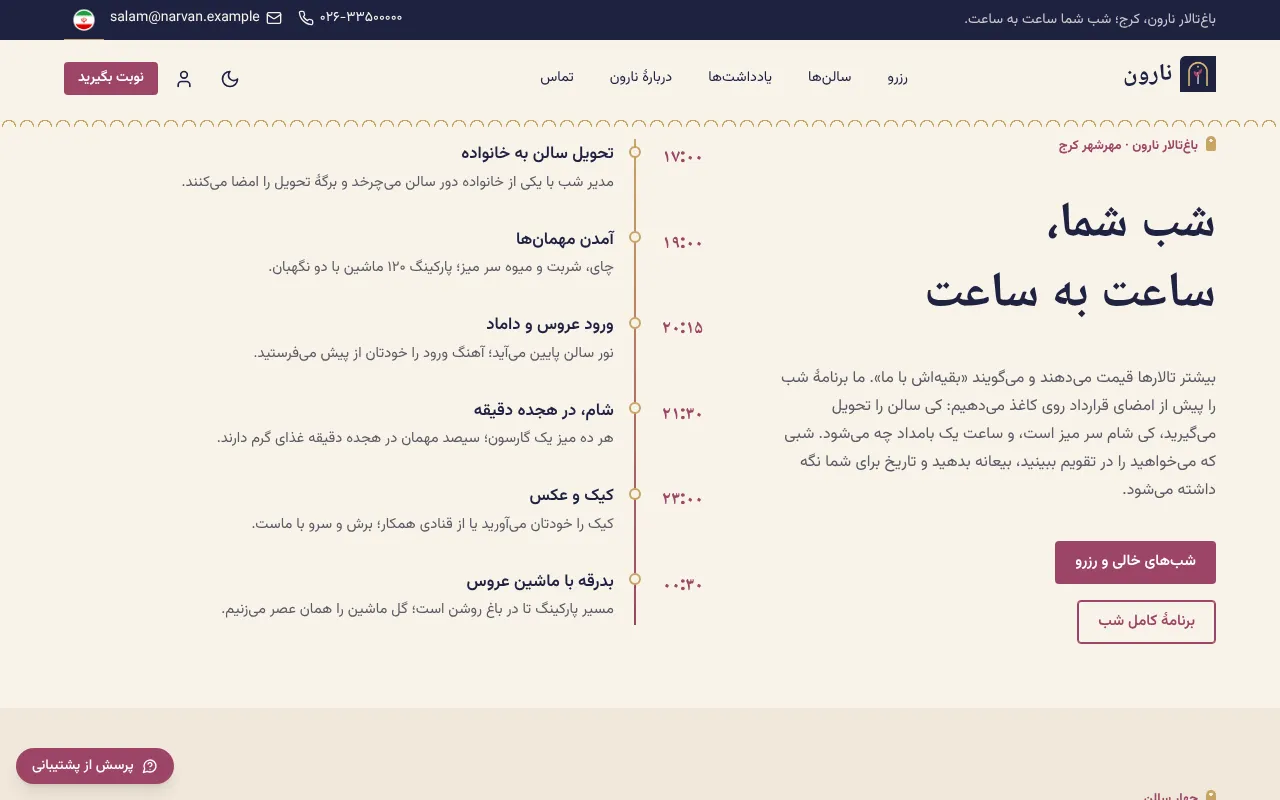 شب شما، ساعت به ساعت